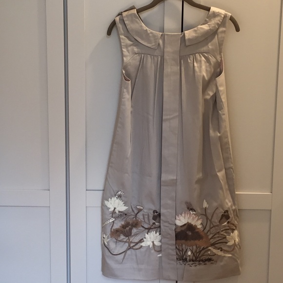 Anthropologie Embroidered Bird Shift Dress - Picture 2 of 5
